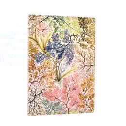 Paperblanks Тефтер Anemone, Midi, широки редове, мека корица, 88 листа