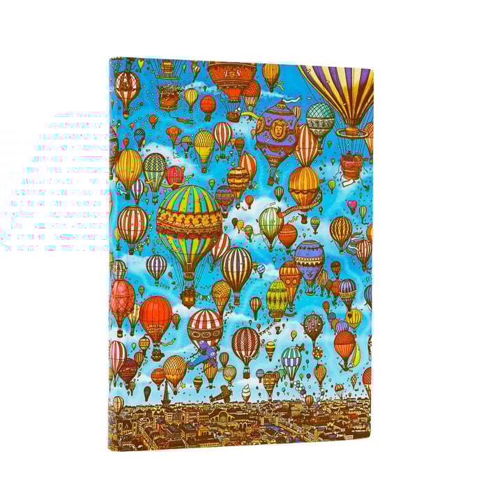 Paperblanks Тефтер Balloon Festival, Midi, широки редове, мека корица, 88 листа