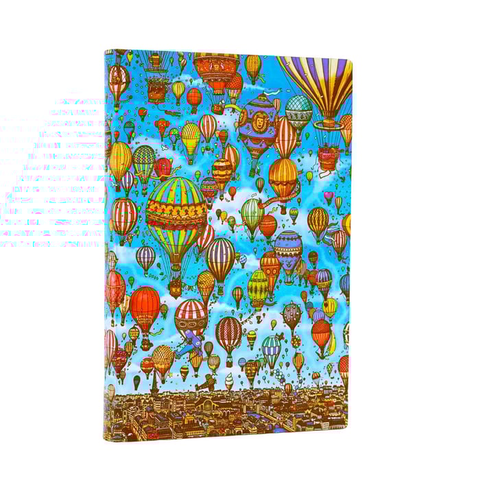 Paperblanks Тефтер Balloon Festival, Mini, широки редове, мека корица, 104 листа