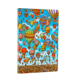 Paperblanks Тефтер Balloon Festival, Mini, широки редове, мека корица, 104 листа