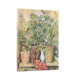 Paperblanks Адресна книга Cezanne's Terracotta Pots and Flowers, Midi, 72 листа