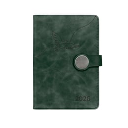 Планер Simple Life, A5, с дати, с магнитно закопчаване, зелен