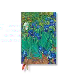 Paperblanks Планер Van Gogh's Irises, Mini, Verso, твърда корица, 80 листа, за 2026 година