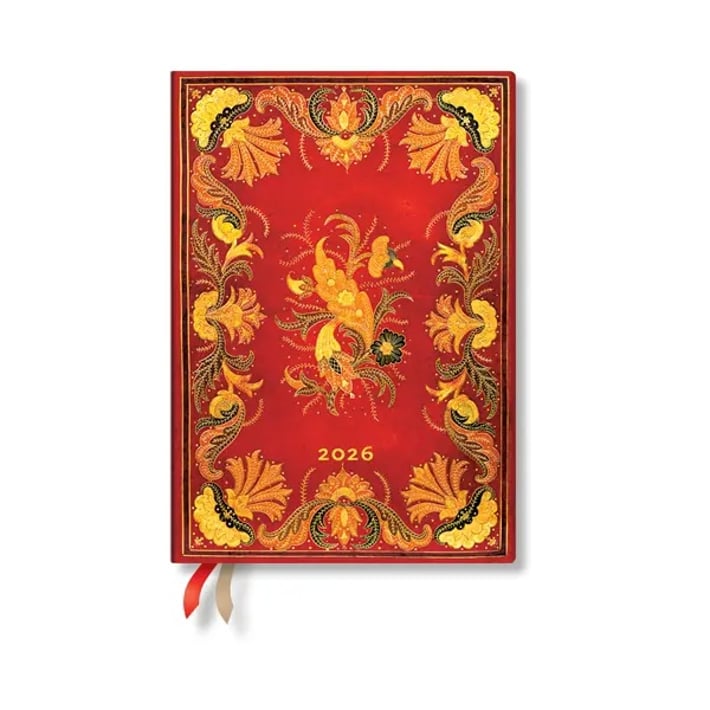 Paperblanks Планер Fiammetta, Midi, Verso, твърда корица, 80 листа, за 2026 година