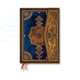 Paperblanks Планер Safavid Indigo, Midi, Verso, твърда корица, 80 листа, за 2026 година