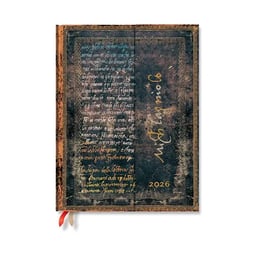 Paperblanks Планер Michelangelo, Ultra, хоризонтален, твърда корица, 80 листа, за 2026 година