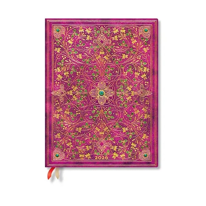 Paperblanks Планер Diamond Jubilee, Ultra, Verso, твърда корица, 80 листа, за 2026 година
