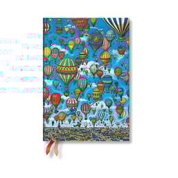 Paperblanks Планер Balloon Festival, Midi, хоризонтален, мека корица, 112 листа, за 2025-2026 година
