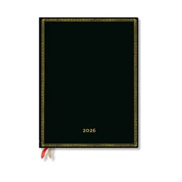 Paperblanks Планер Black Edition Bold, Ultra, 1 ден на страница, мека корица, 216 листа, за 2026 година