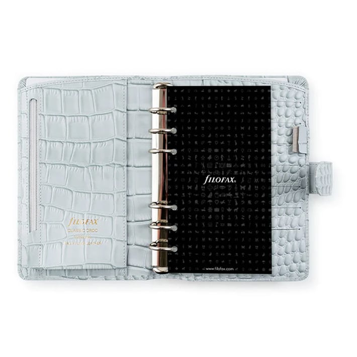 Filofax Органайзер Classic Croc Personal, сив