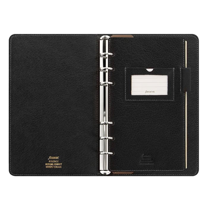 Filofax Органайзер Heriage Compact Personal, черен