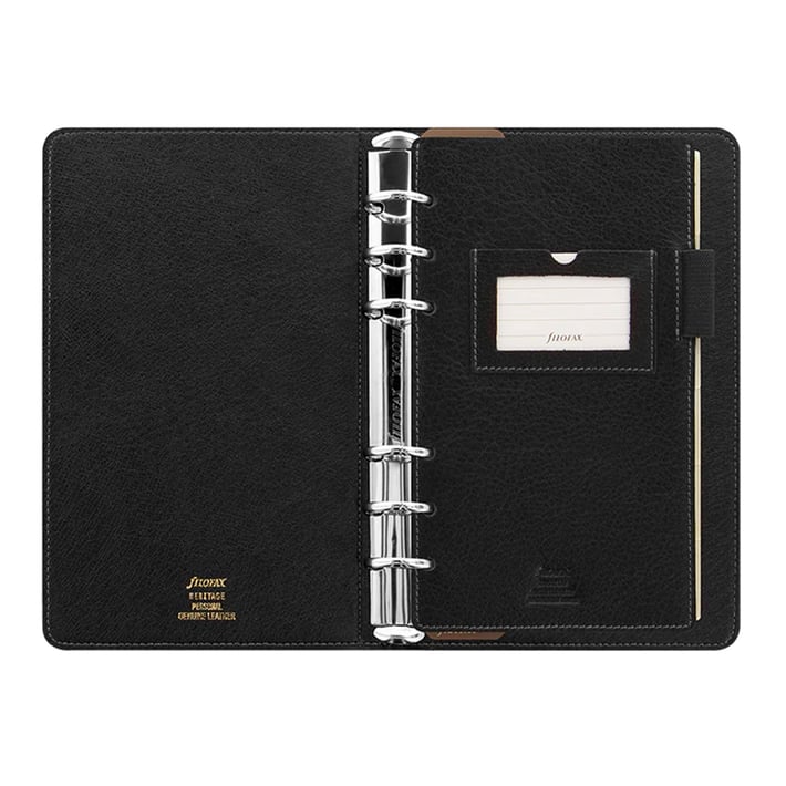 Filofax Органайзер Heriage Personal, черен