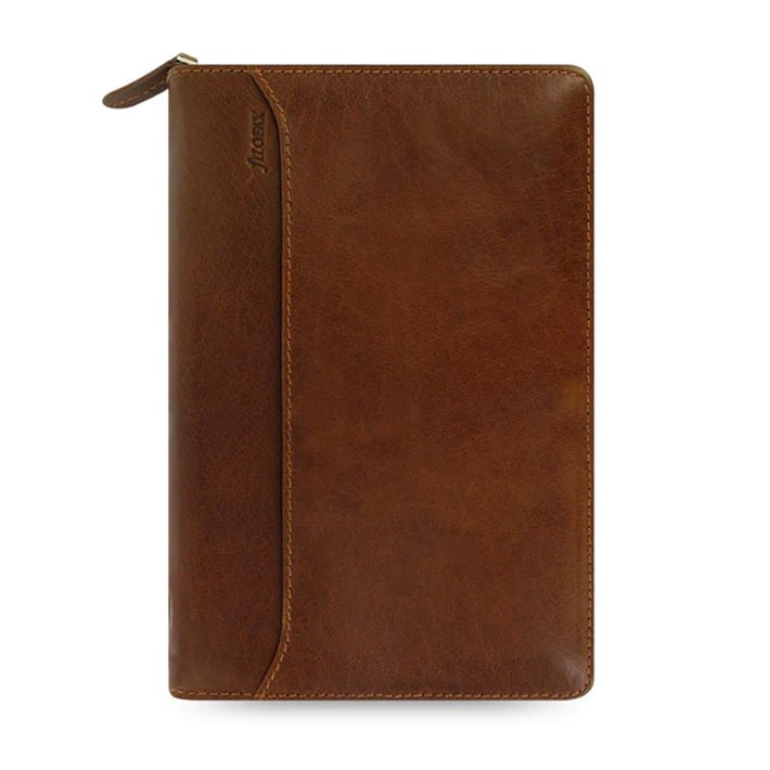 Filofax Органайзер Loockwood Personal, с цип, коняк