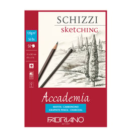 Fabriano Скицник за рисуване Accademia, A4, 120 g/m2, зърнеста структура, подлепен, 50 листа