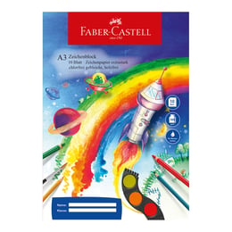 Faber-Castell Блок за рисуване, офсетова хартия, А3, 100 g/m2, 10 листа
