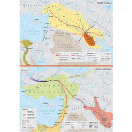 Карта Шумер и Акад, хетско царство