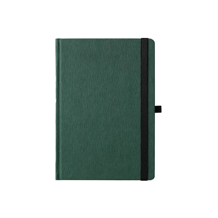 Седмичник Практик А5 с дати и ластик, 192 страници, зелен