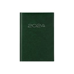 Календар-бележник Виктория, без дати, A5, твърда подвързия, зелен