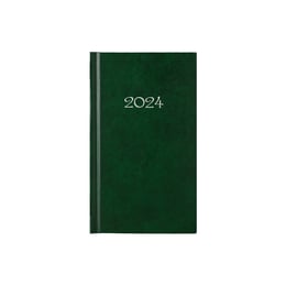 Календар-бележник Слим, седмичник, 9 x 16 cm, зелен