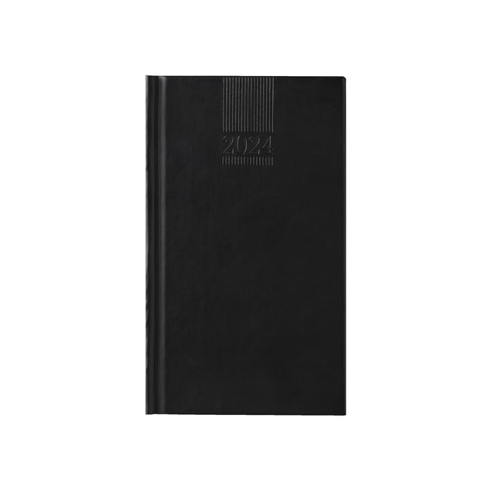 Календар-бележник Поло, седмичник, 9 x 16 cm, черен