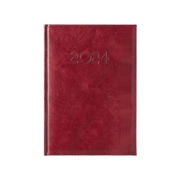 Календар-бележник Вихрен, с дати, B5, червен