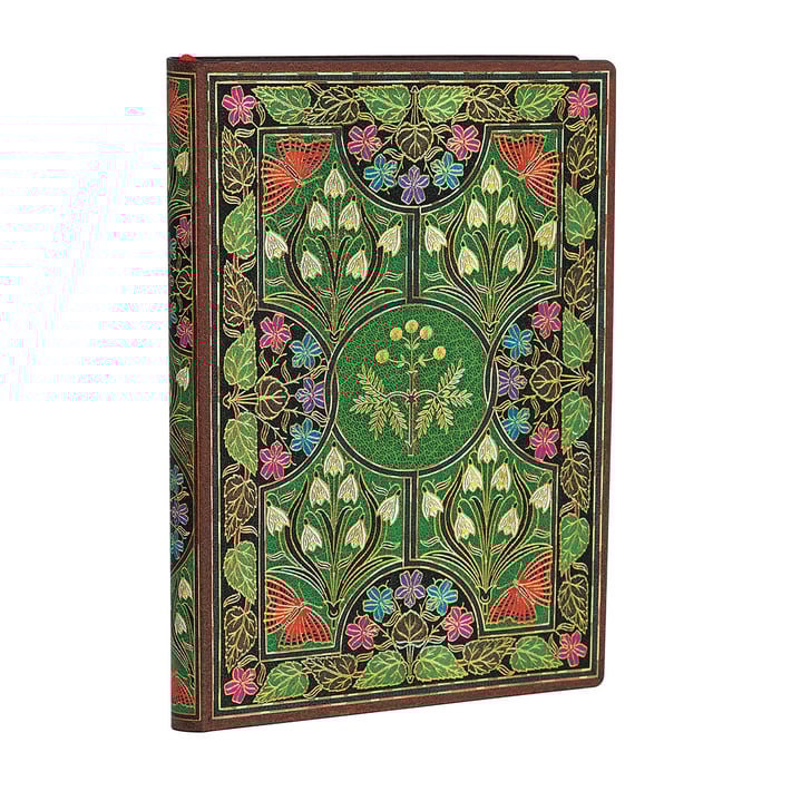 Paperblanks Тефтер Poetry in Bloom, 95 х 140 mm, широки редове, мека корица, 88 листа