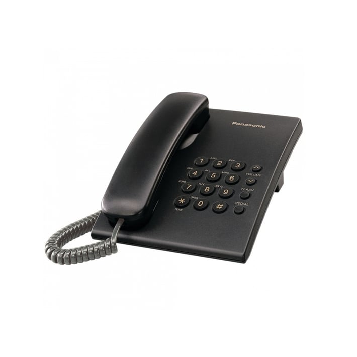 Panasonic Жичен телефон KX-TS500, черен
