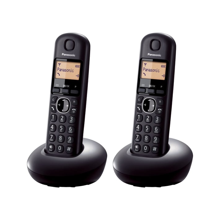 Panasonic DECT телефон KX-TGC212, FXB, безжичен, черен