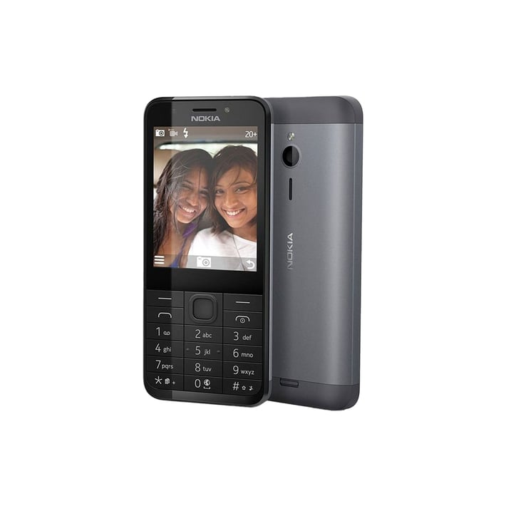 Nokia Мобилен телефон 230, Dual SIM, 16 MB, 2.8'', тъмносив