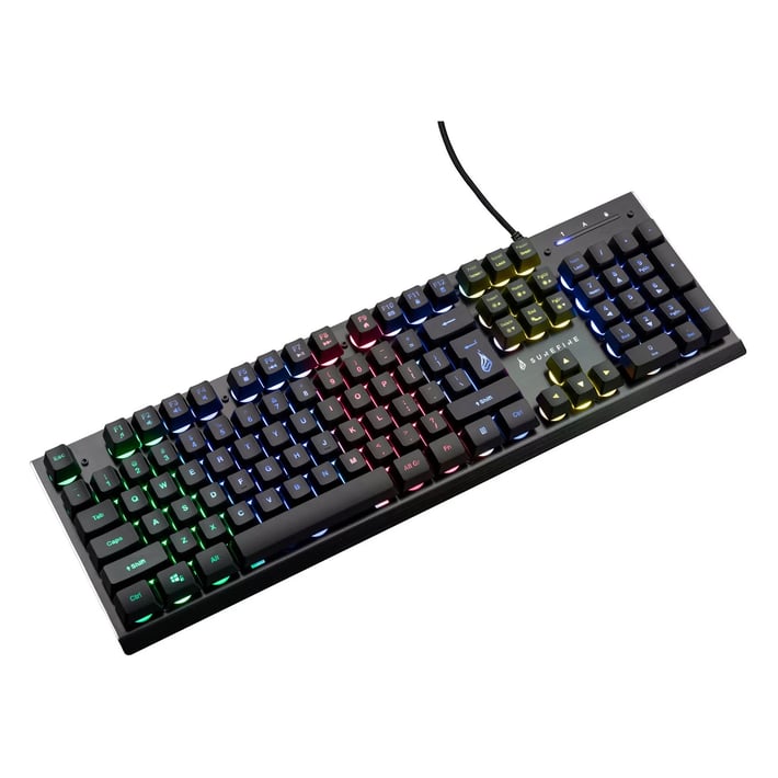 SureFire Клавиатура Kingpin X2, с кабел, геймърска, метална