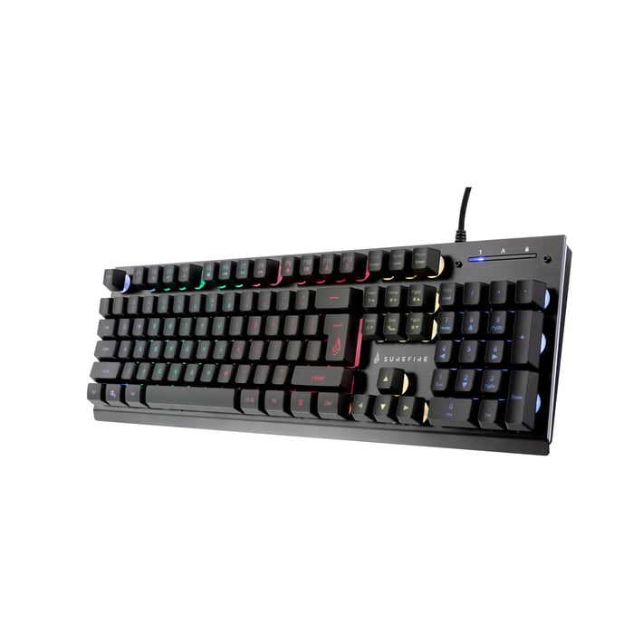 SureFire Клавиатура Kingpin X2, с кабел, геймърска, метална