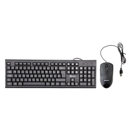 Wesdar Комплект - клавиатура и мишка KM5, кирилизирана, с кабел, USB, черни