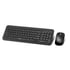 Wesdar Комплект - клавиатура и мишка KM1, безжични, черни