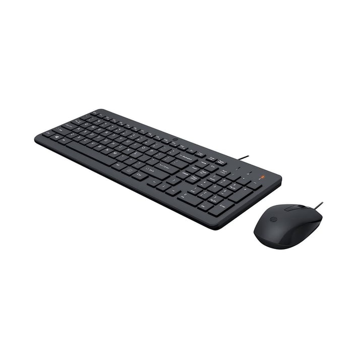 HP Комплект - Мишка и клавиатура 150, с кабел, черни