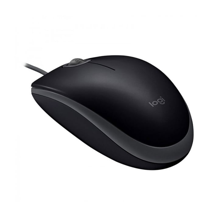 Logitech Мишка B110, оптична, безшумна, черна