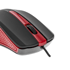 Yenkee Мишка 1015RD, оптична, USB, с кабел, червена