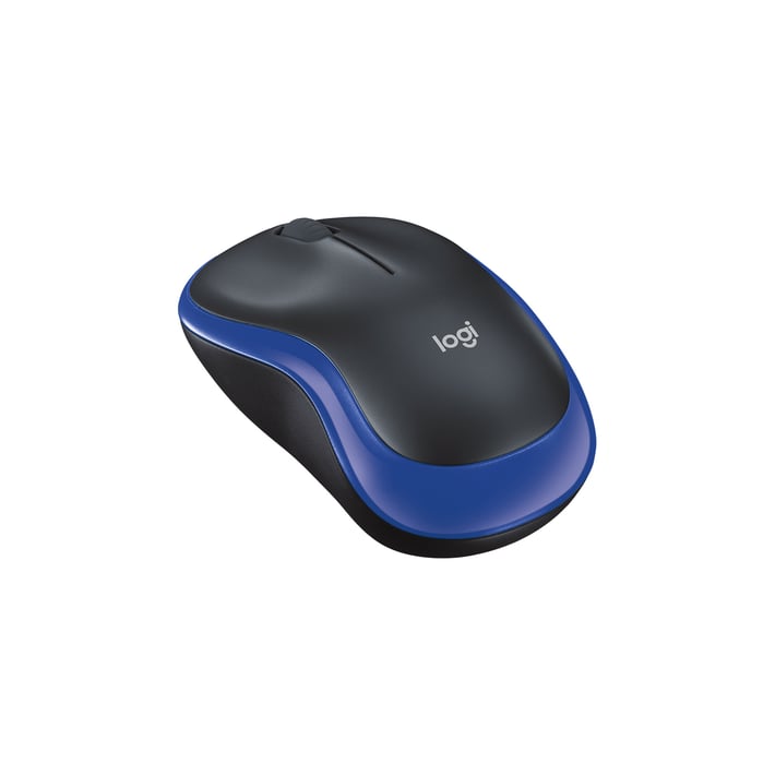 Logitech Мишка M185, безжична, 3 бутона, синя