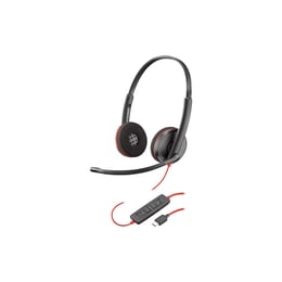 Poly Слушалки Blackwire C3220, жични, с микрофон, USB Type C