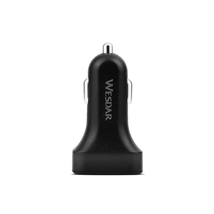Wesdar Зарядно за кола, 2 USB, черно