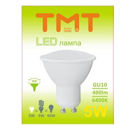 Tmt Крушка LED, GU10, 5W, 230V, 400 lm, 6400k