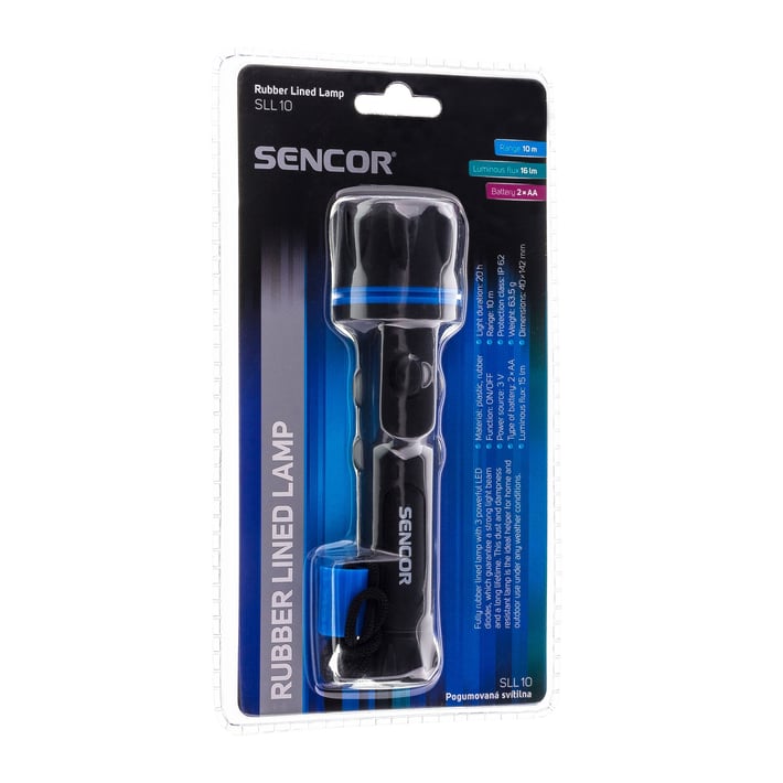 Sencor Фенер SLL 10 PINK, гумен, водоустойчив, син