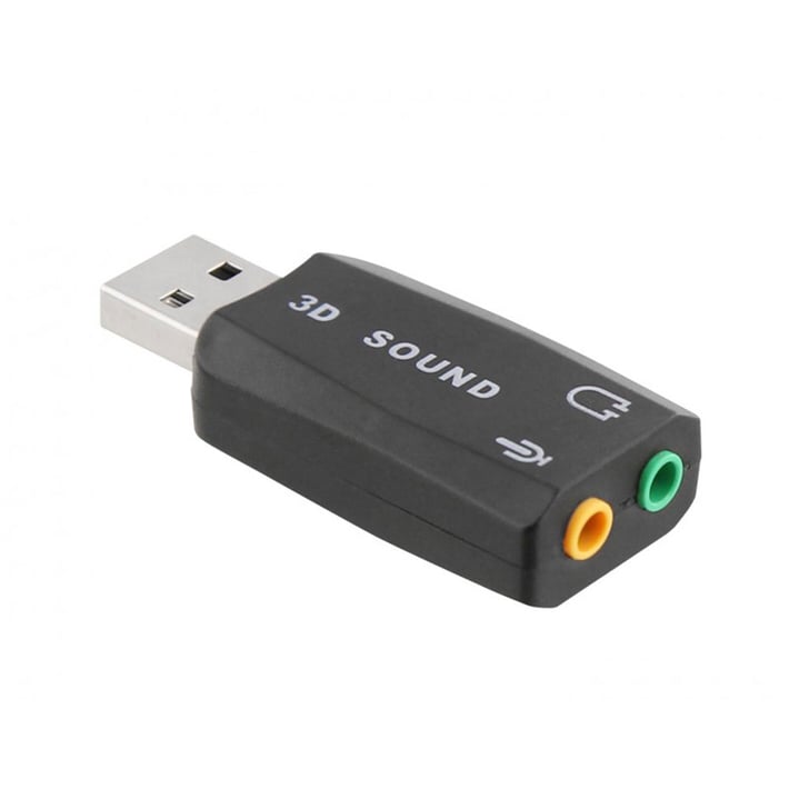 TNB Адаптер, USB към двоен 3.5 mm жак