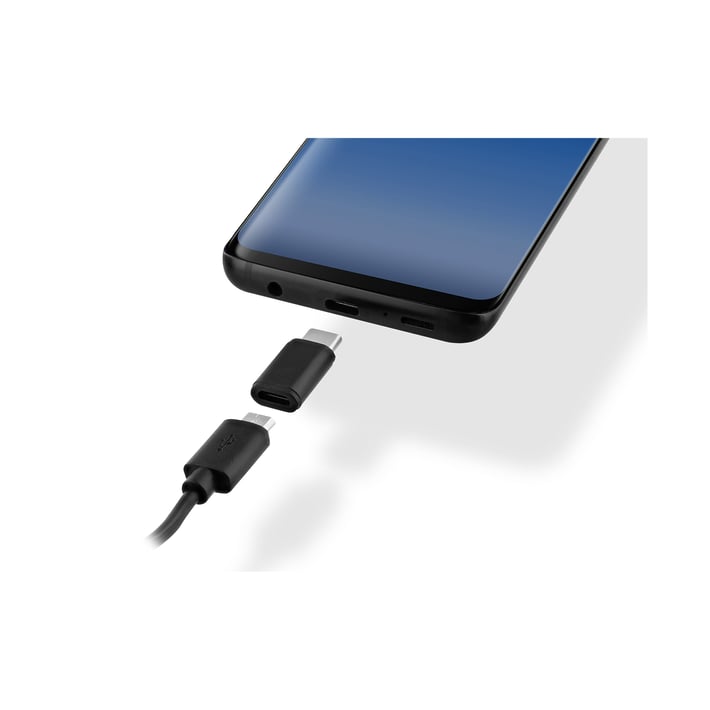 TNB Адаптер, Micro USB към USB Type-C, черен