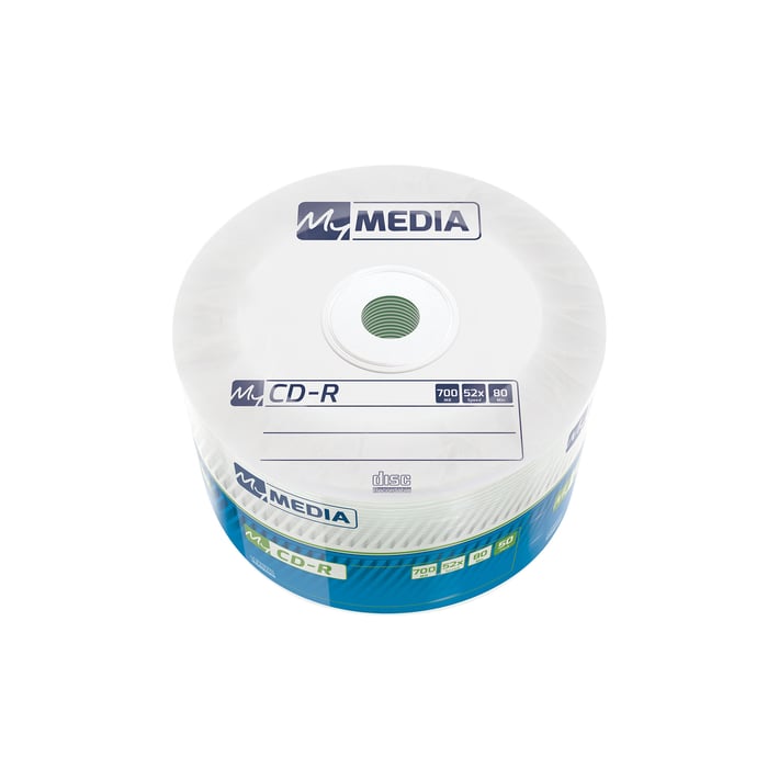 My Media CD-R, 700 MB, 52x, 50 броя, фолирани