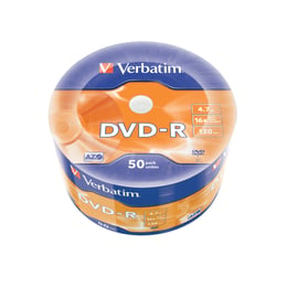 Verbatim DVD-R, 4.7 GB, 16x, AZO покритие, 50 броя, фолирани