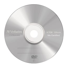 Verbatim DVD-R, 4.7 GB, 16x, AZO покритие, в кутия