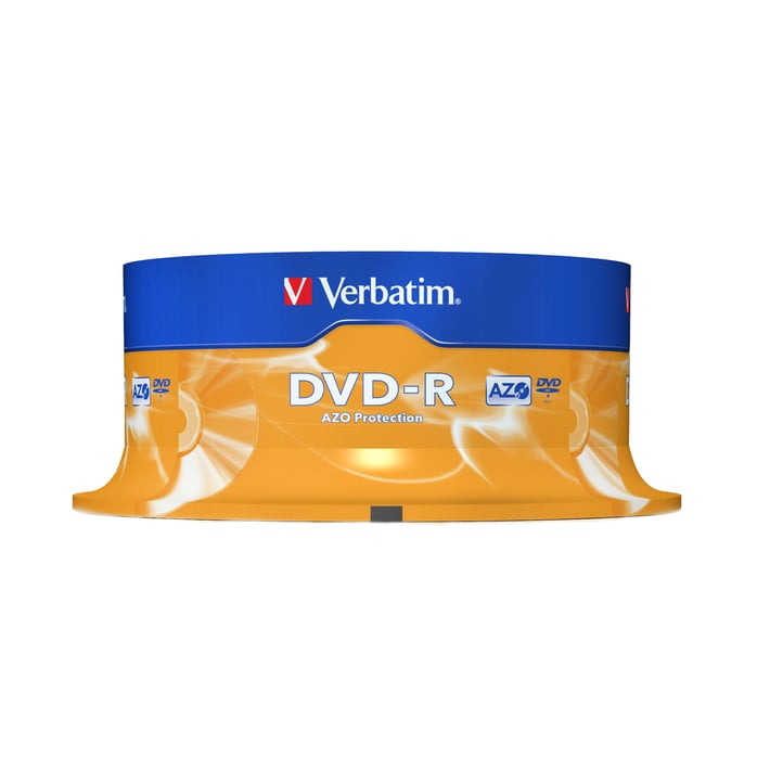 Verbatim DVD-R, 4.7 GB, 16x, AZO покритие, 25 броя в шпиндел