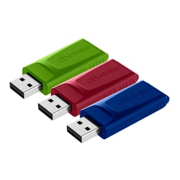 Verbatim USB флаш памет Slider, USB 2.0, 16GB, 3 броя