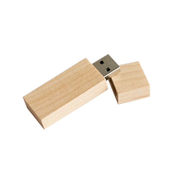 Office 1 USB флаш памет Woody, 16 GB, USB 2.0, без лого