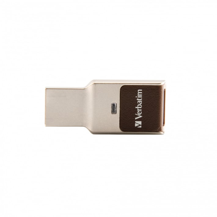 Verbatim USB флаш памет Secure, USB 3.0, 32GB, с пръстов отпечатък